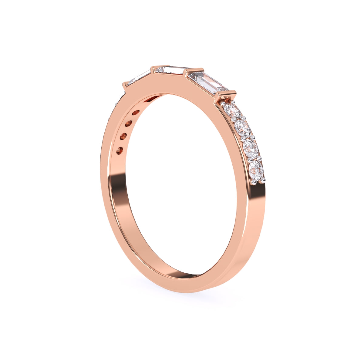 Lab Grown Diamond Half Eternity Band